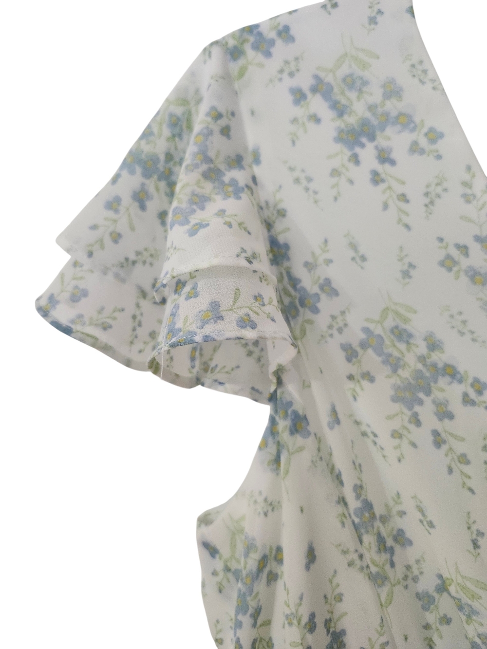 Floral Cottagecore Coquette Boho Western Maxi Dress with Smocked Waist - M - Picture 4 of 12